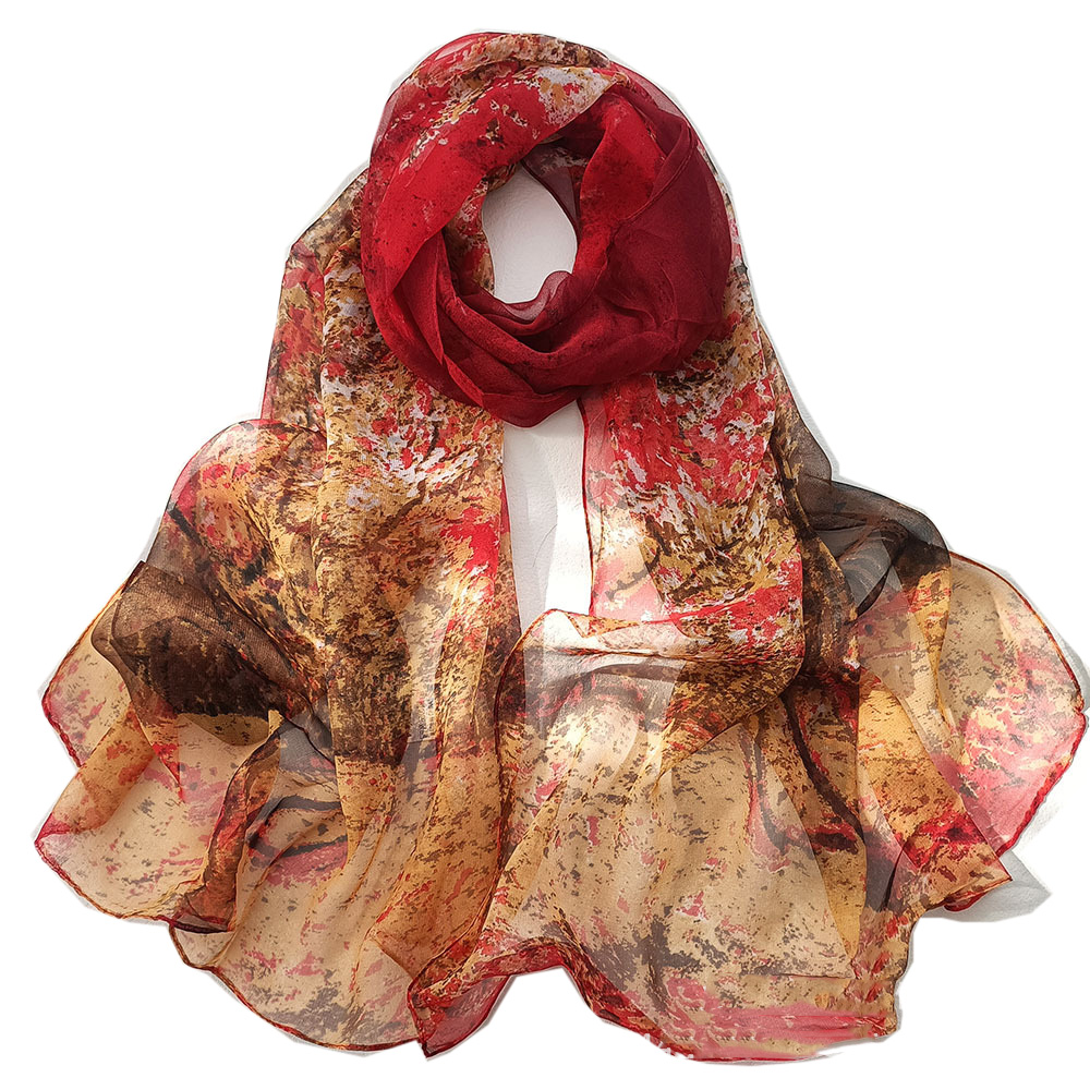 Face Scarf Mask - New Fashion Life Tree Chiffon Silky