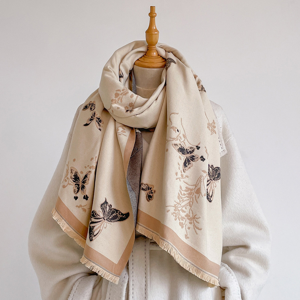 Women Imitation Cashmere Scarf - Woven Scarf Blanket review and price
