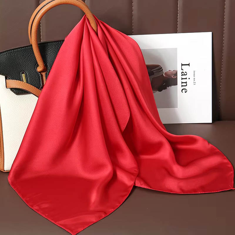 Luxury Solid Color Silk Square - Scarf Silk Square review and price
