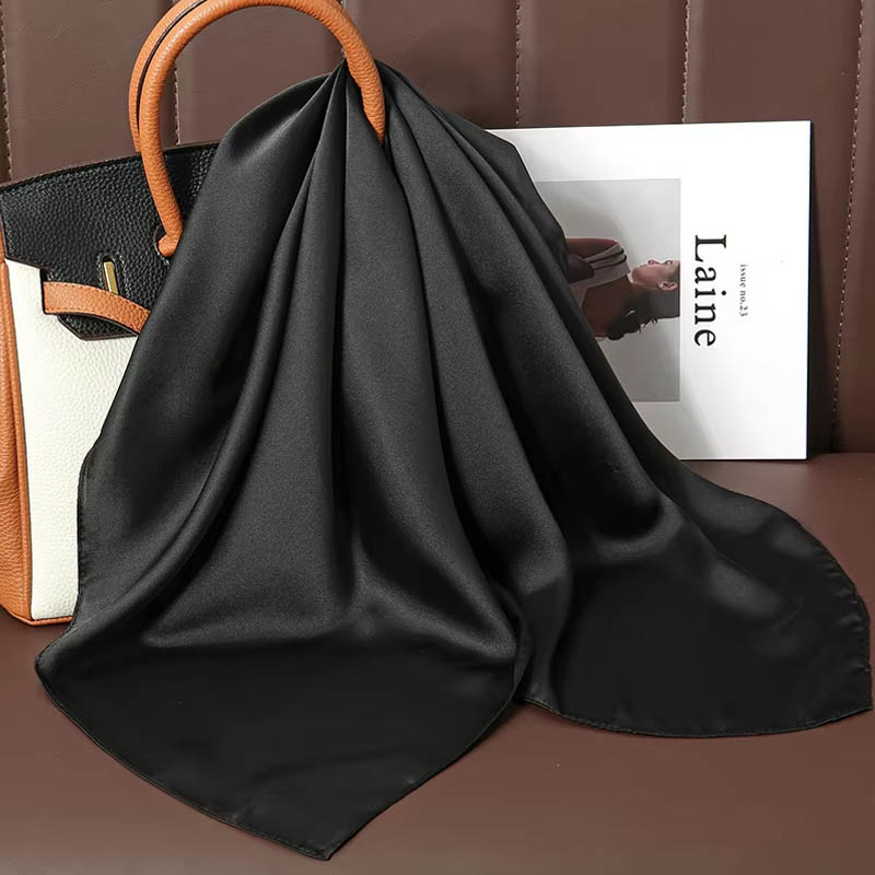Luxury Solid Color Silk Square - Scarf Silk Square review and price