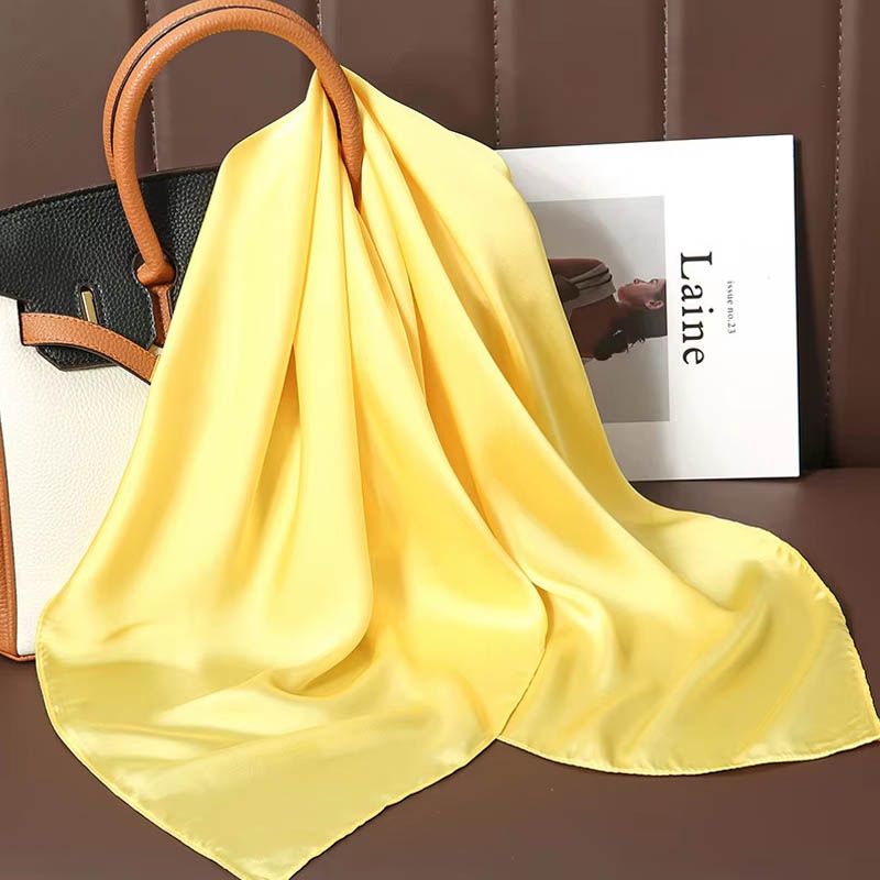 Luxury Solid Color Silk Square - Scarf Silk Square review and price