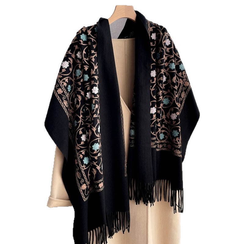 2025 New Embroidery Cashmere S - Woven Scarf Blanket review and price