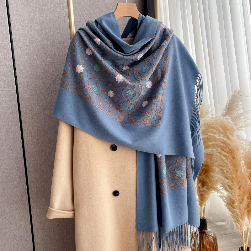 2025 New Embroidery Cashmere S - Woven Scarf Blanket review and price