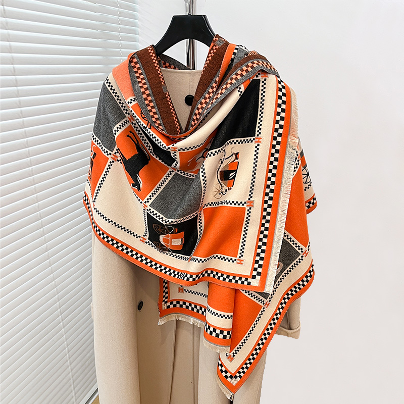 Luxury Warm Poncho Cashmere Wi - Woven Scarf Blanket review and price